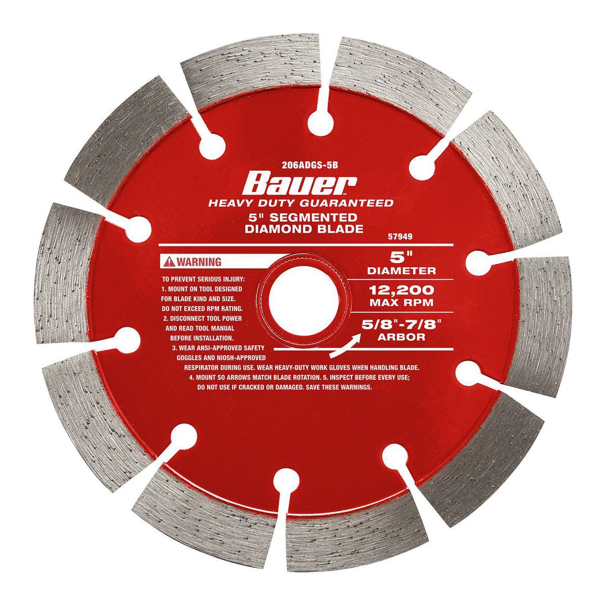 5 in. Segmented Rim Diamond Saw Blade I752069
