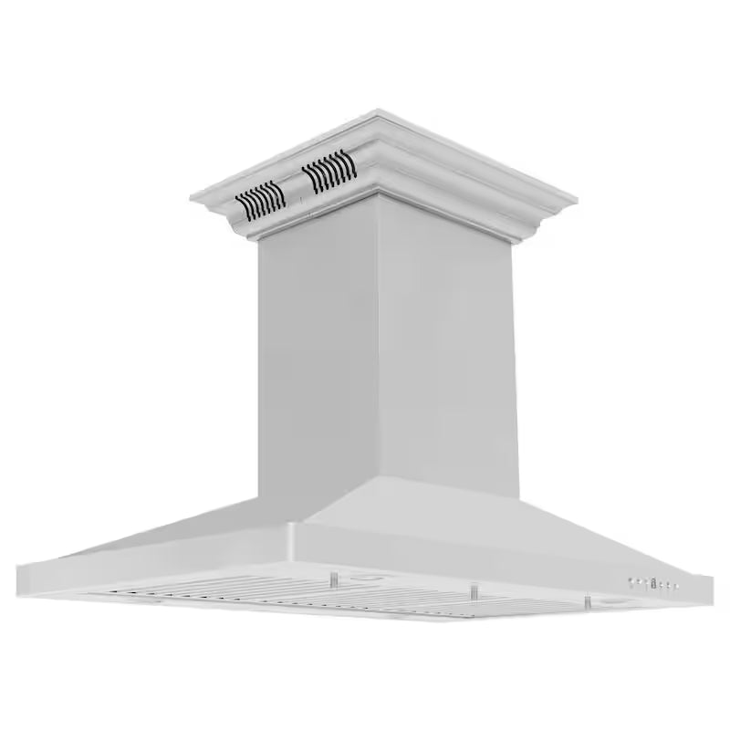 36 in. 400 CFM Ducted Island Mount Range Hood in Stainless Steel B413