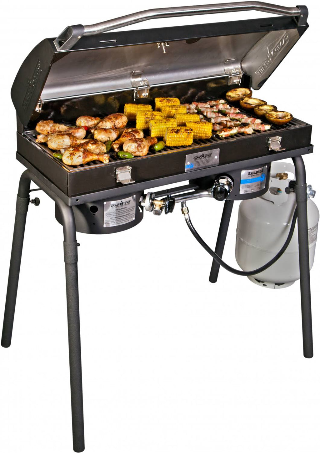 Professional Barbecue Grill Box for 2-Burner Stoves O45238