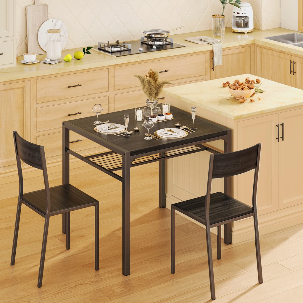 4 Piece Dining Table with 2 Chairs and Bench M6944