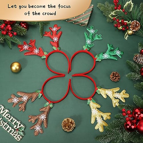 Christmas Deer Antlers Headband 12 Pcs S5103