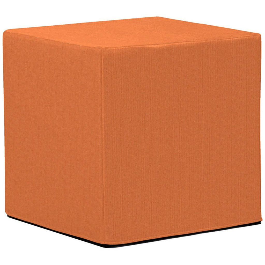 Turquoise No Tip Block Ottoman O4228