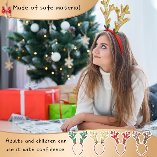 Christmas Deer Antlers Headband 12 Pcs S5103