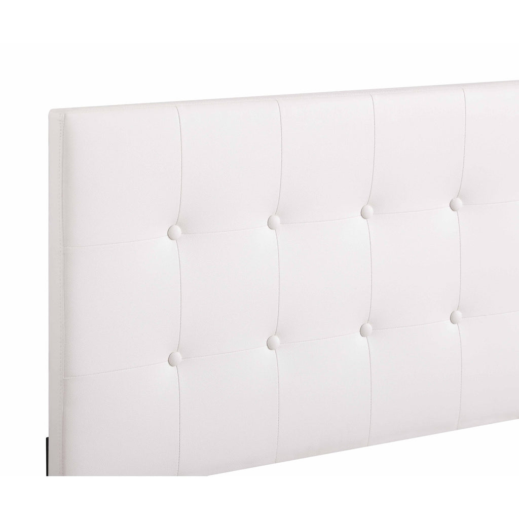 White Full Panel Bed E782