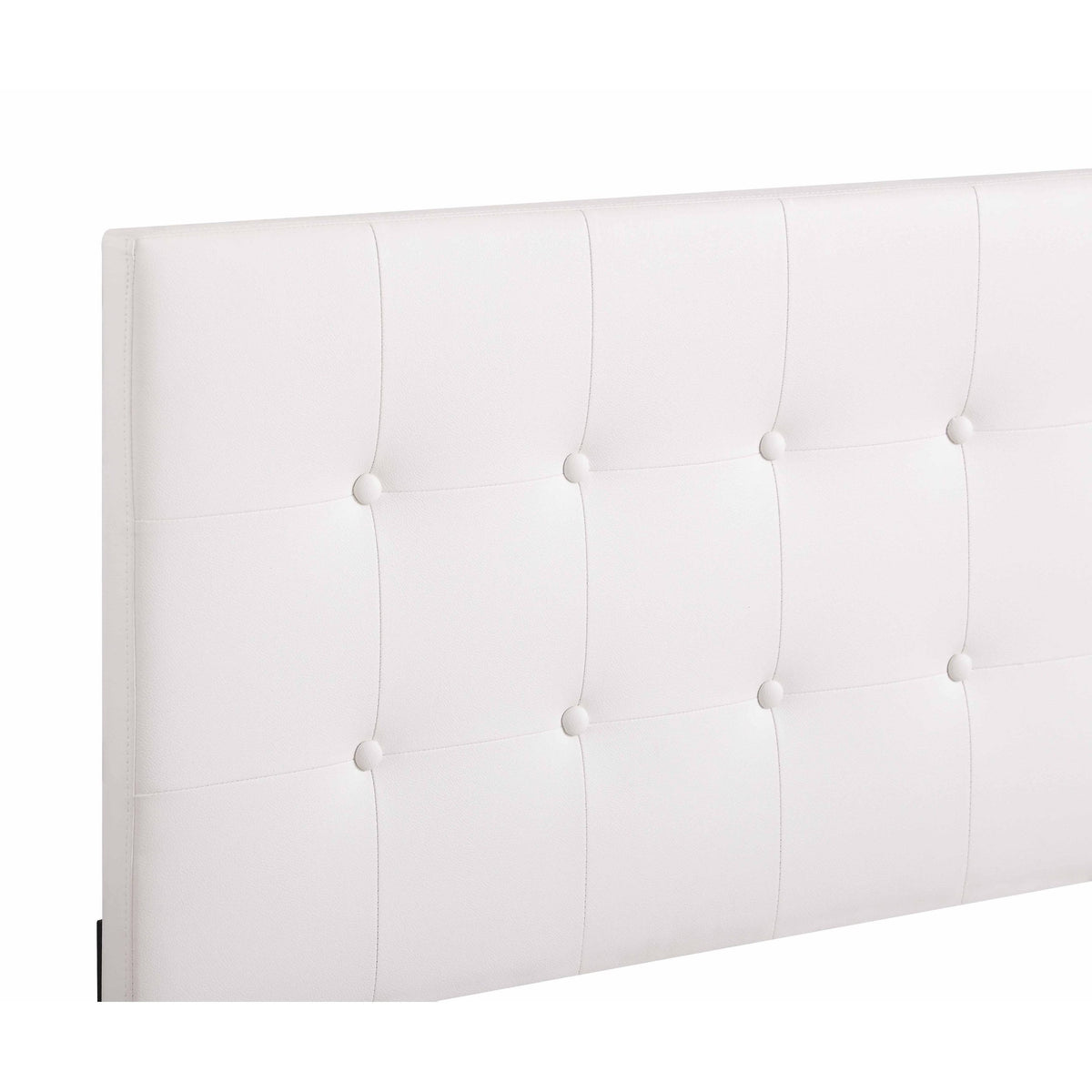 White Full Panel Bed E782