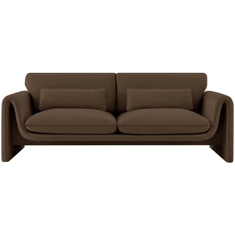 Brown Velvet Sofa X13027