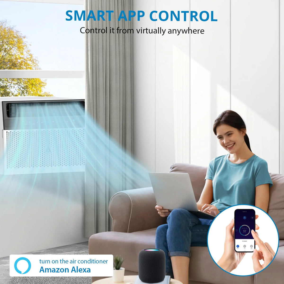 6000 BTU Window Air Conditioner with Remote Control F994