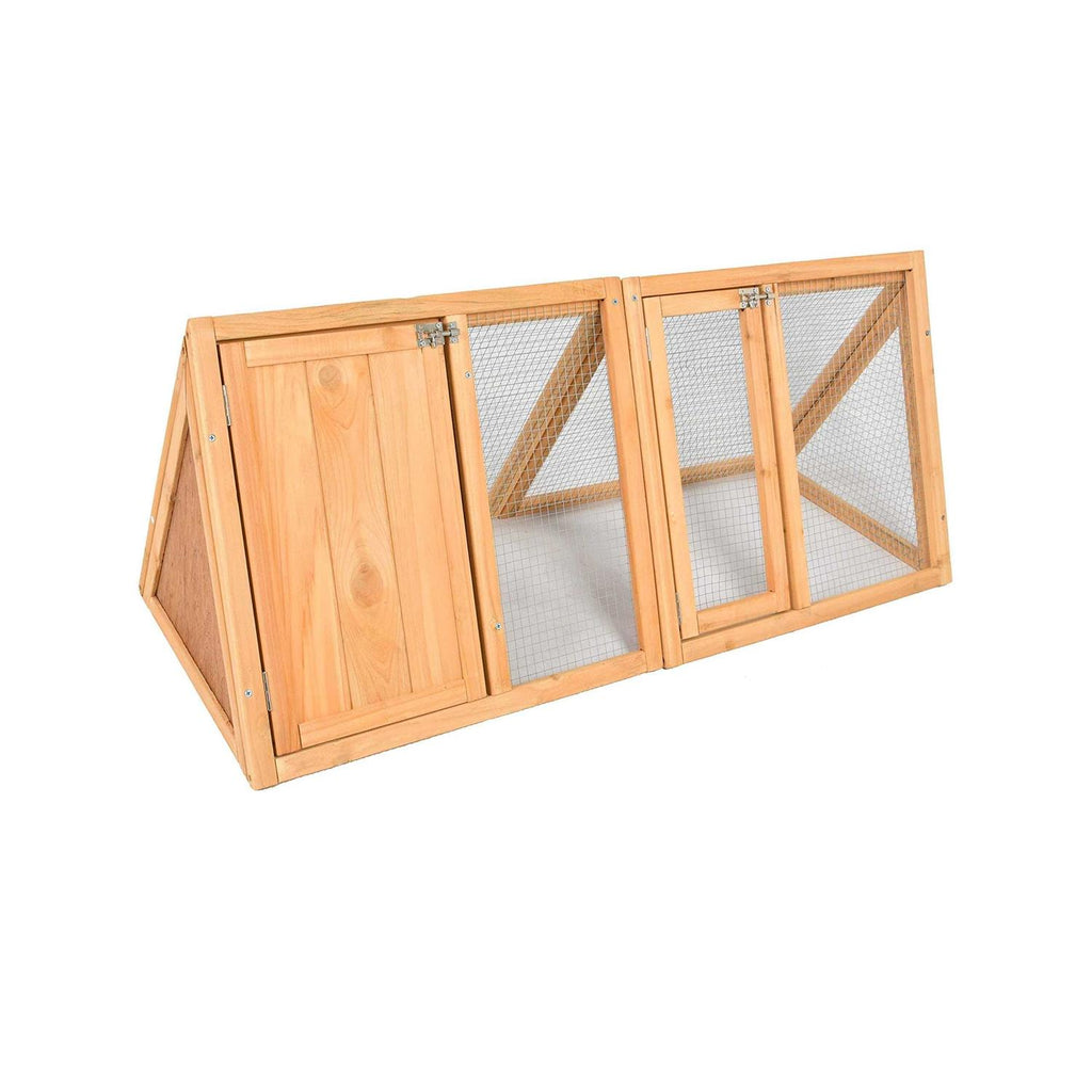 Wooden A-Frame Rabbit Hutch Chicken Coop K862