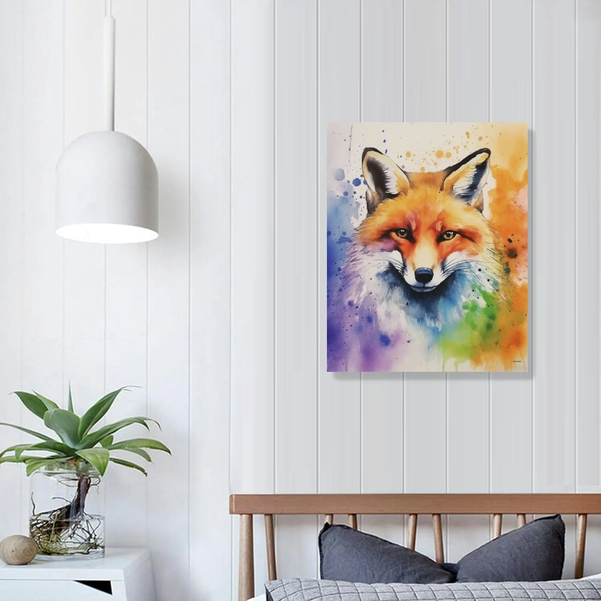 Fox Canvas Art Poster Print 16x20 Inch O536686