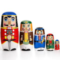 5 Pc Handmade Wooden Nesting Dolls H69769