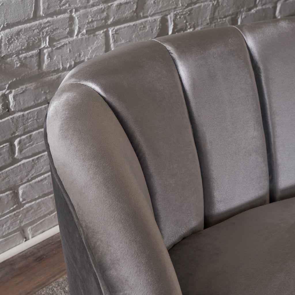 Modern Velvet Settee F743