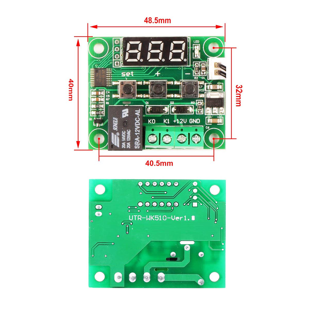W1209 Digital Temperature Controller Module 3Pack with Case I5335