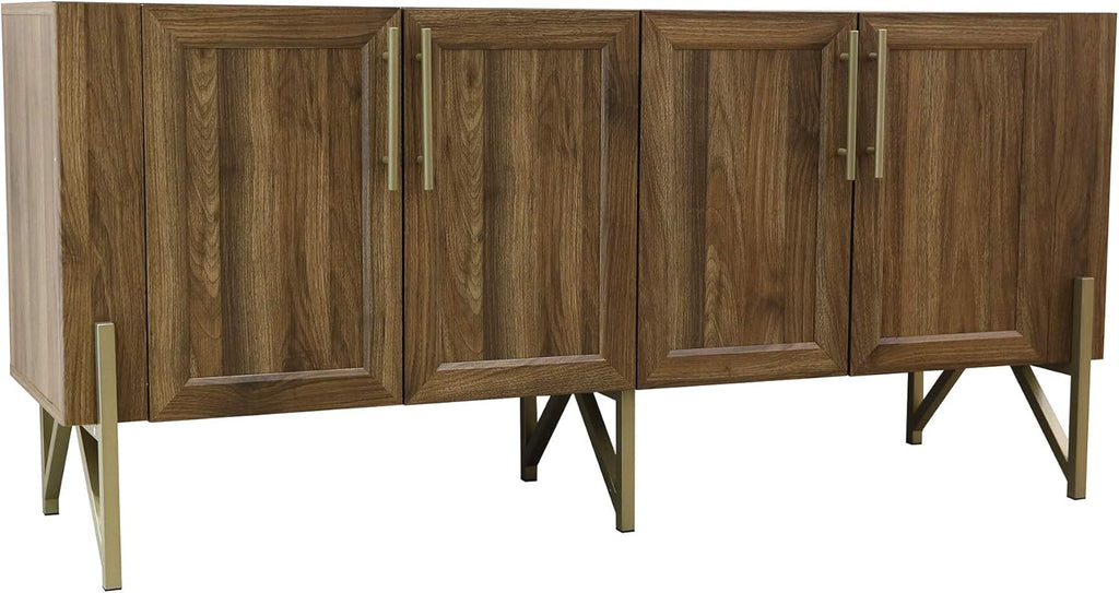 Walnut Mid Century TV Stand Media Console F410824