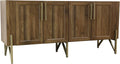 Walnut Mid Century TV Stand Media Console F410824