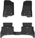 Black TPE Car Floor Liners Front & Rear Rows T255