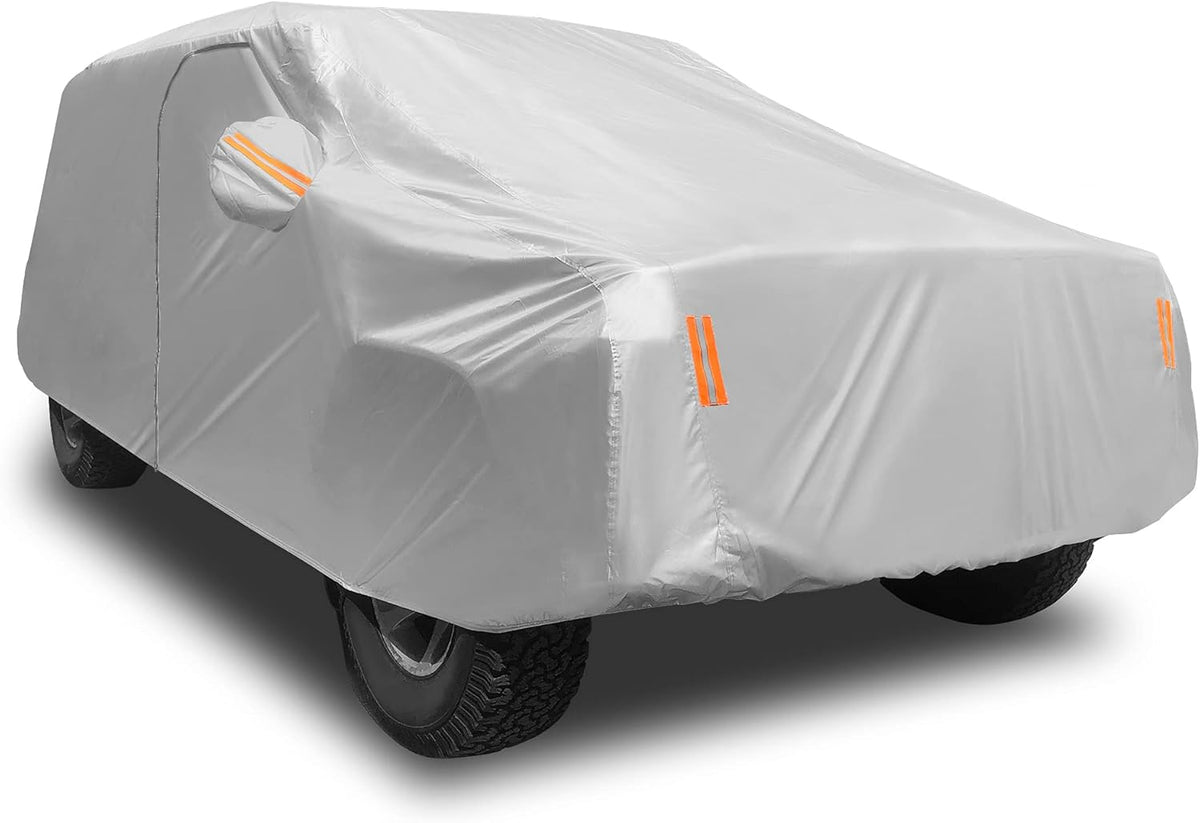 Waterproof Outdoor Full Size SUV Car Cover with Zipper F130