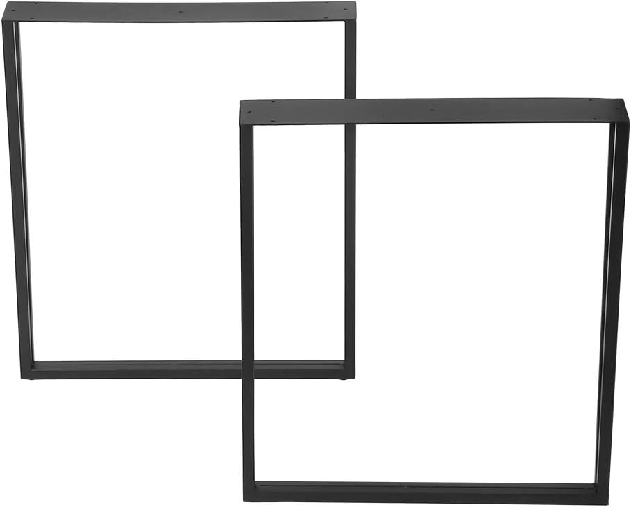 Black 28” Height 24” Wide Metal Table Legs 2 PCS F94627