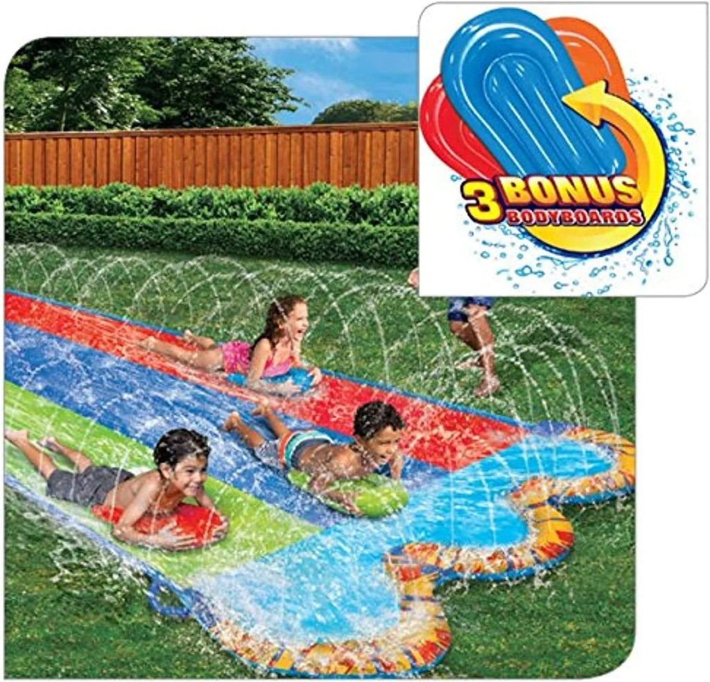 16 Ft Water Slide with 3 Bodyboards S528
