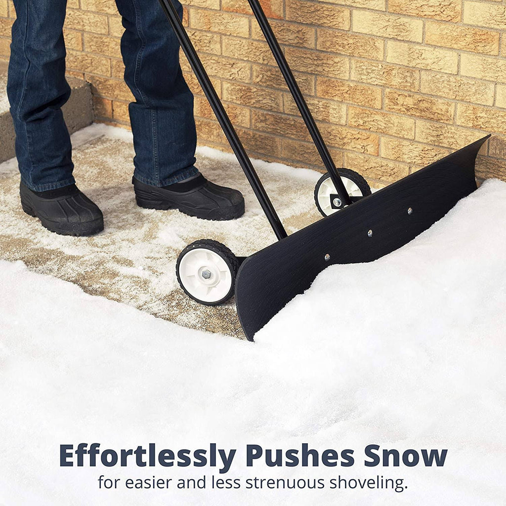 36-Inch Heavy Duty Wheeled Snow Pusher W756