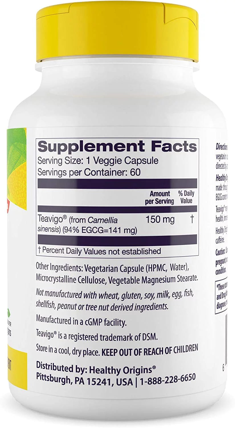 Green Tea Extract 150 mg 60 Veggie Caps M42336