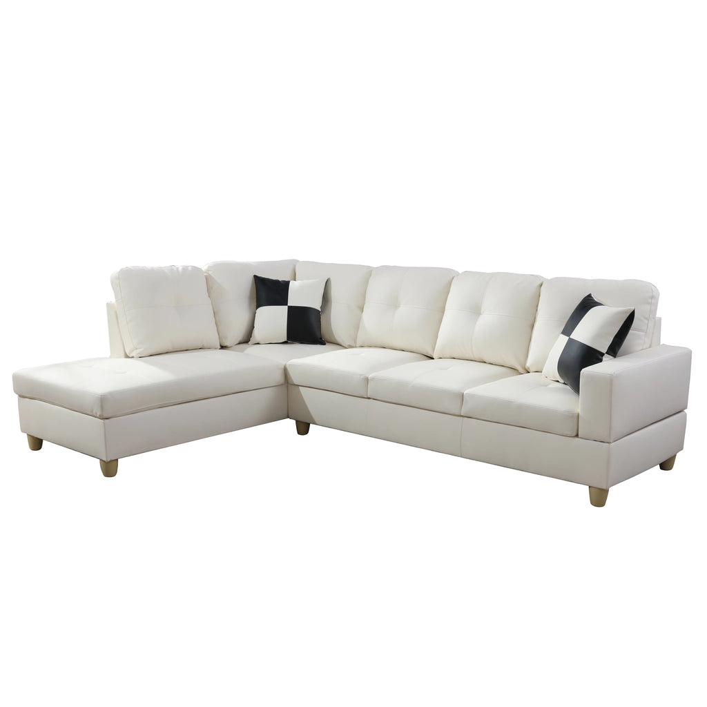 Black L Shaped Convertible Sectional Sofa D8649