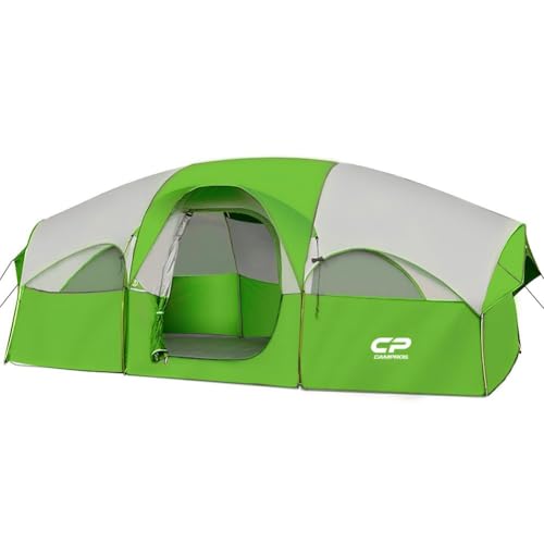 8 Person Weather Resistant Camping Tent with Carry Bag G826