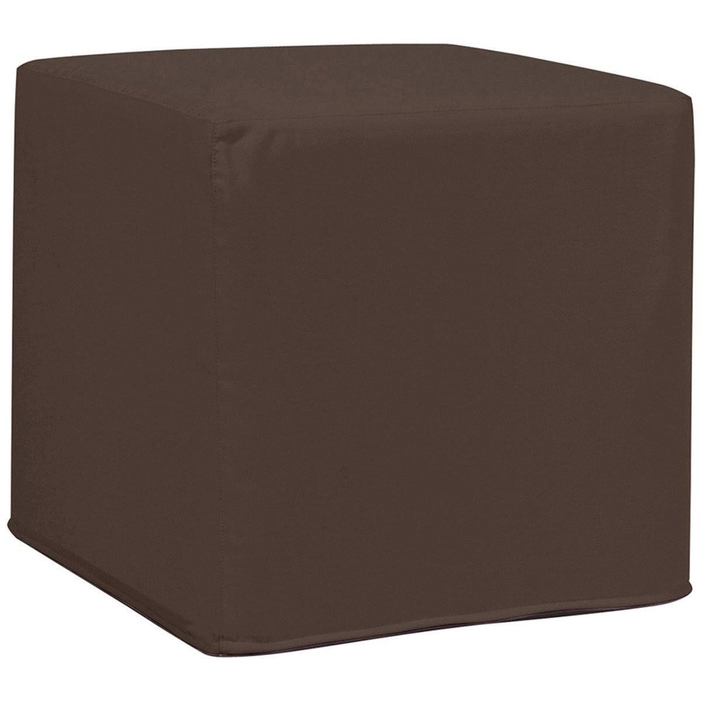 Turquoise No Tip Block Ottoman O4228