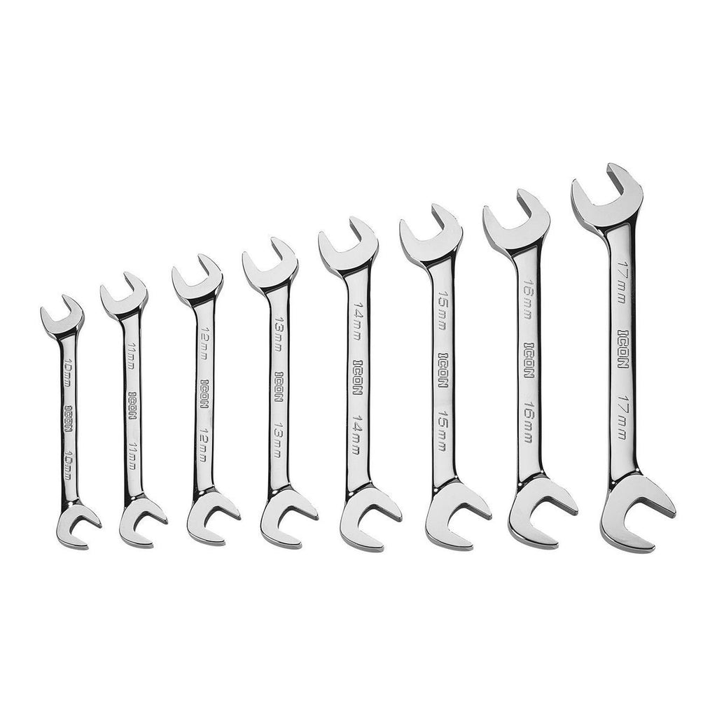Metric Angled Open-End Wrench Set, 8-Piece S60473