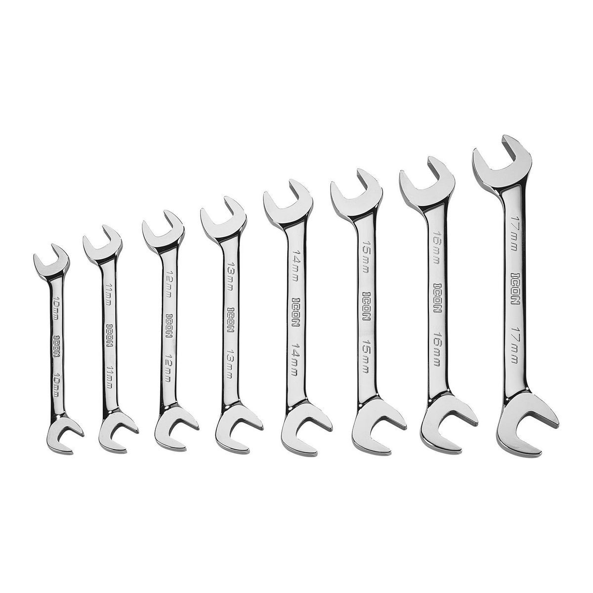 Metric Angled Open-End Wrench Set, 8-Piece S60473