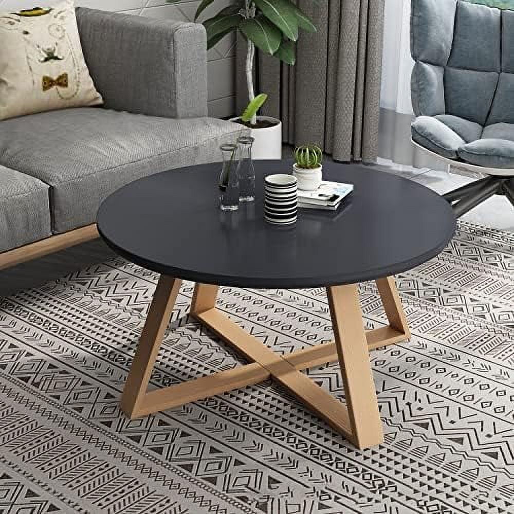 Solid Wood Round Pedestal Side End Table M373