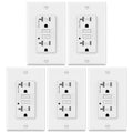 5 Pack 20A 125V Tamper Resistant GFCI Outlets G5416