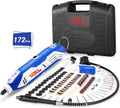 172 Accessories Rotary Tool Kit with Keyless Chuck and Flex Shaft H7653
