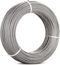1/8 Stainless Steel Aircraft Wire Rope 7x7 300Feet T316 Marine Grade X49832