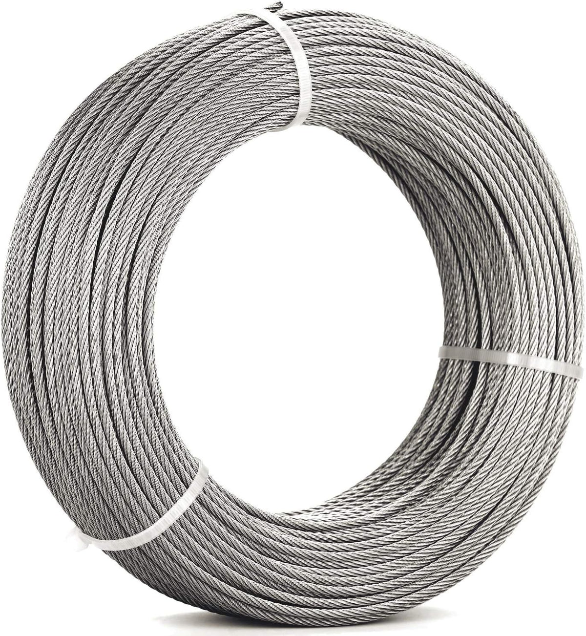1/8 Stainless Steel Aircraft Wire Rope 7x7 300Feet T316 Marine Grade X49832