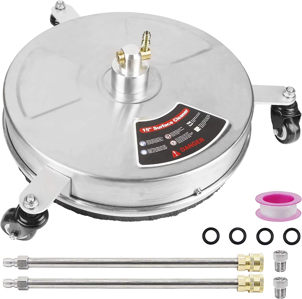 15" Pressure Washer Surface Cleaner with 3 Wheels R48123