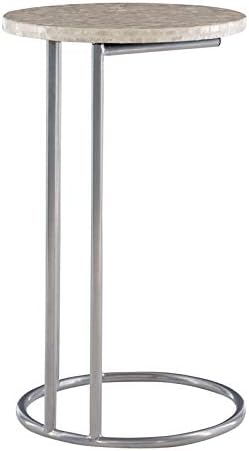 Silver Metal Accent C Table K939