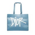 Blue Calf Leather Tote Bag P5606