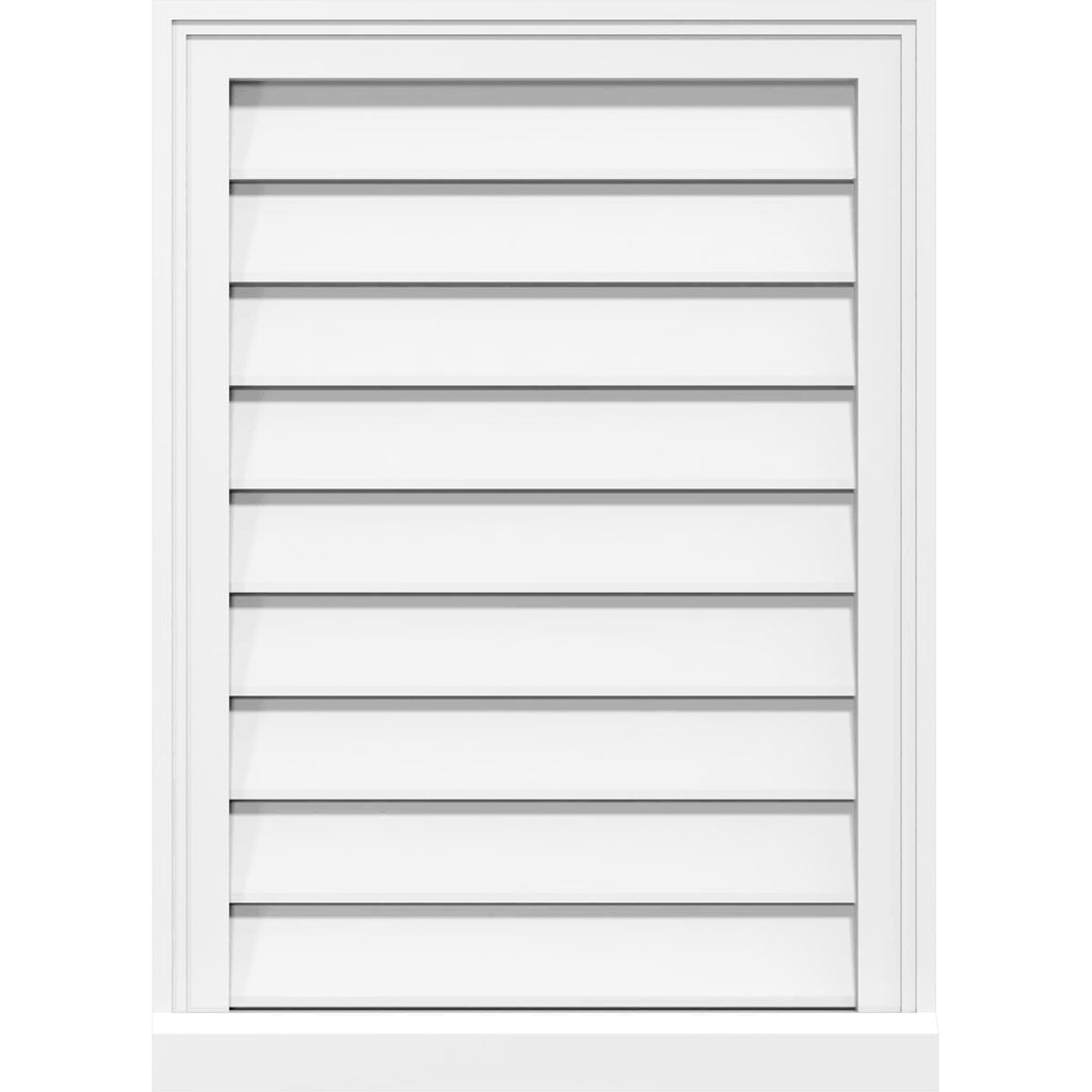 Vertical Surface Mount PVC Gable Vent Z81192