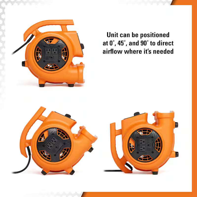 600 CFM 3-Speed Portable Blower Fan Air Mover C597