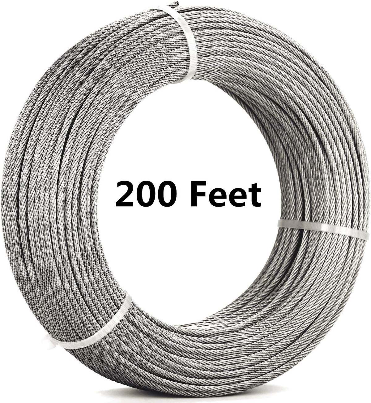 1/8 Stainless Steel Aircraft Wire Rope 7x7 300Feet T316 Marine Grade X49832