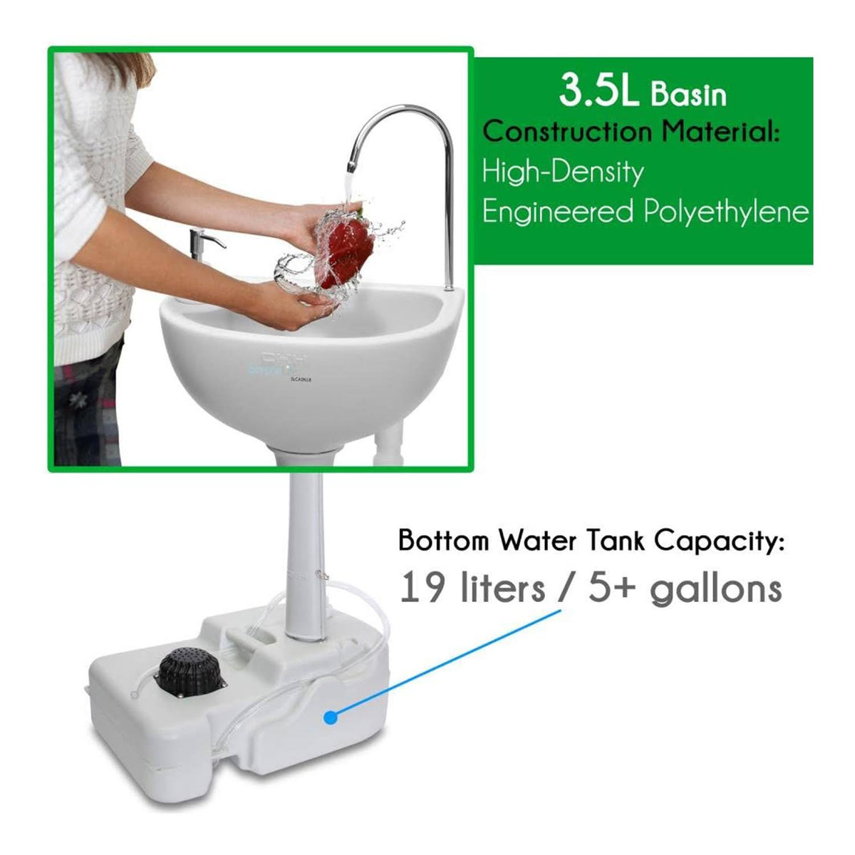 Portable Hand Wash Sink Stand 4 Pack A39660