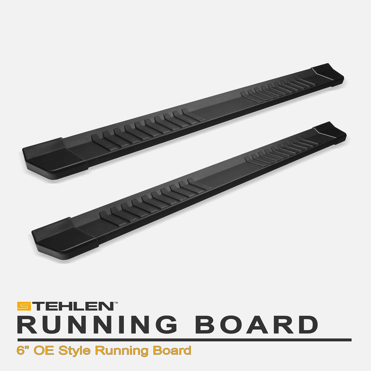 Aluminum Running Boards Matte Black U986