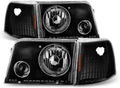 Black Headlights + Corner Signal Lamps with Fog Lights X51737