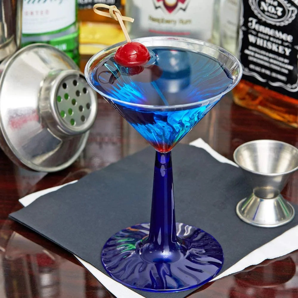 2-Piece 6-Ounce Blue Martini Glass S5720