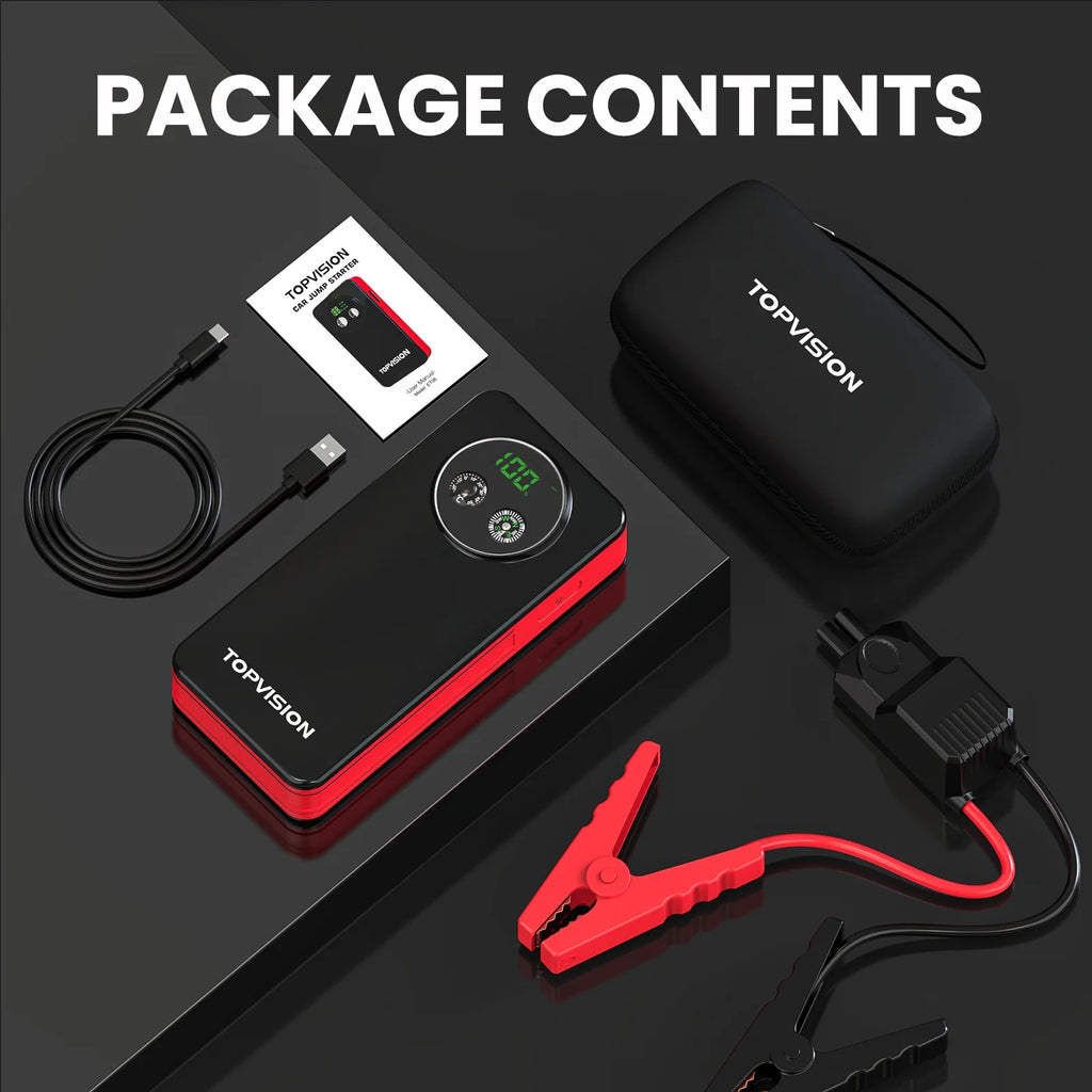 12V Car Jump Starter with Dual USB Quick Charge and DC Output Y912