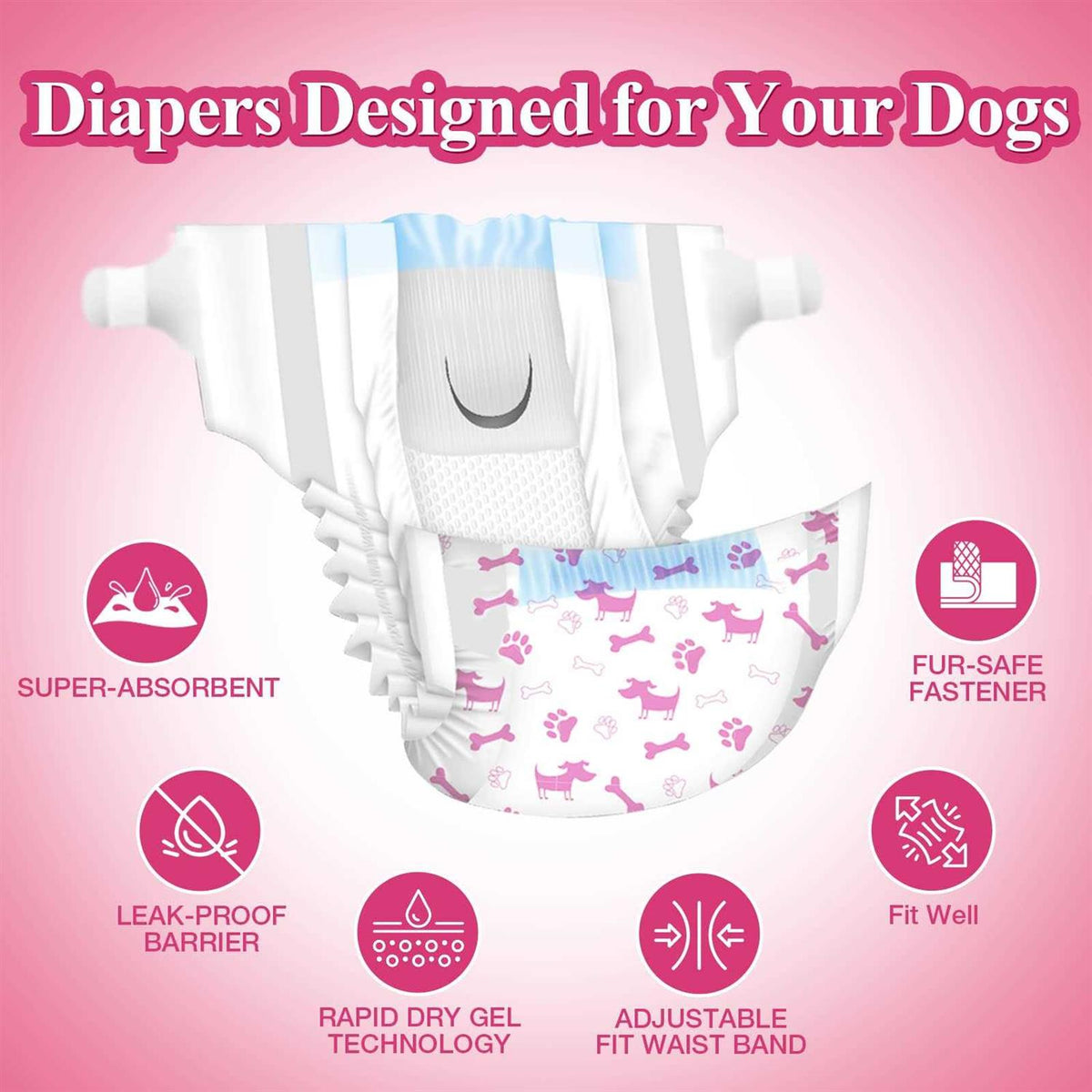 Disposable Dog Diapers Female Super Absorbent J9690