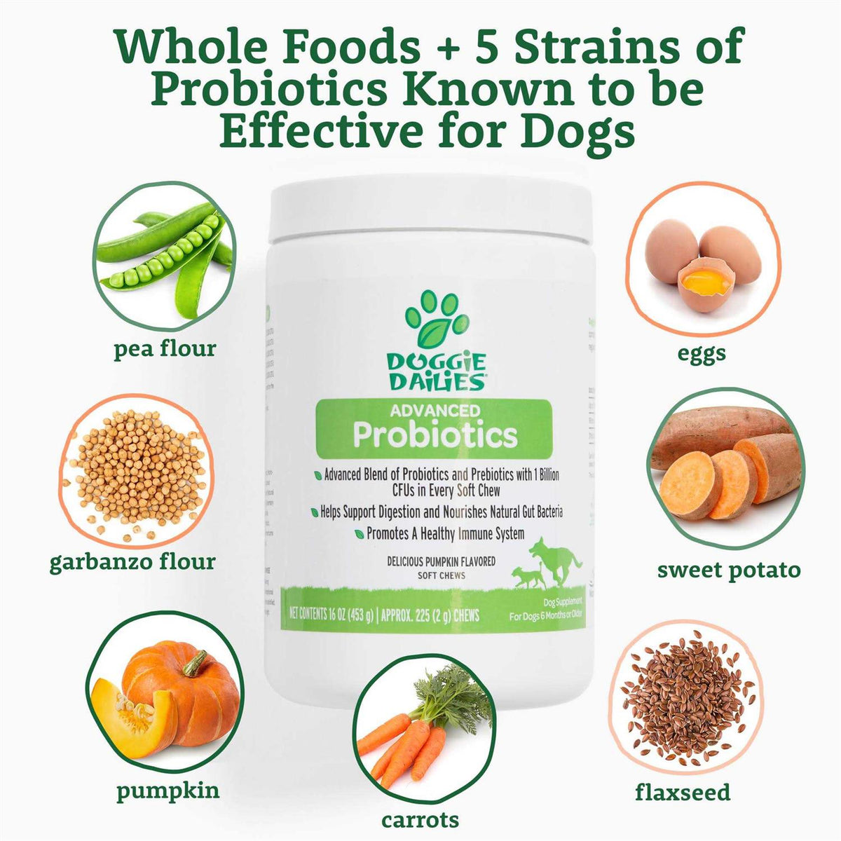 Probiotics for Dogs with Prebiotics O7849