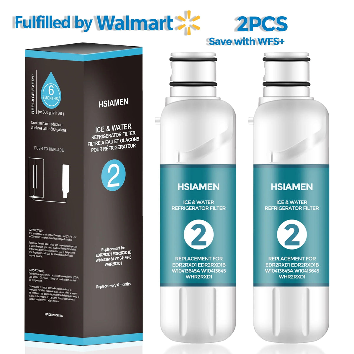Water Filter Replacement 2-Pack C2050