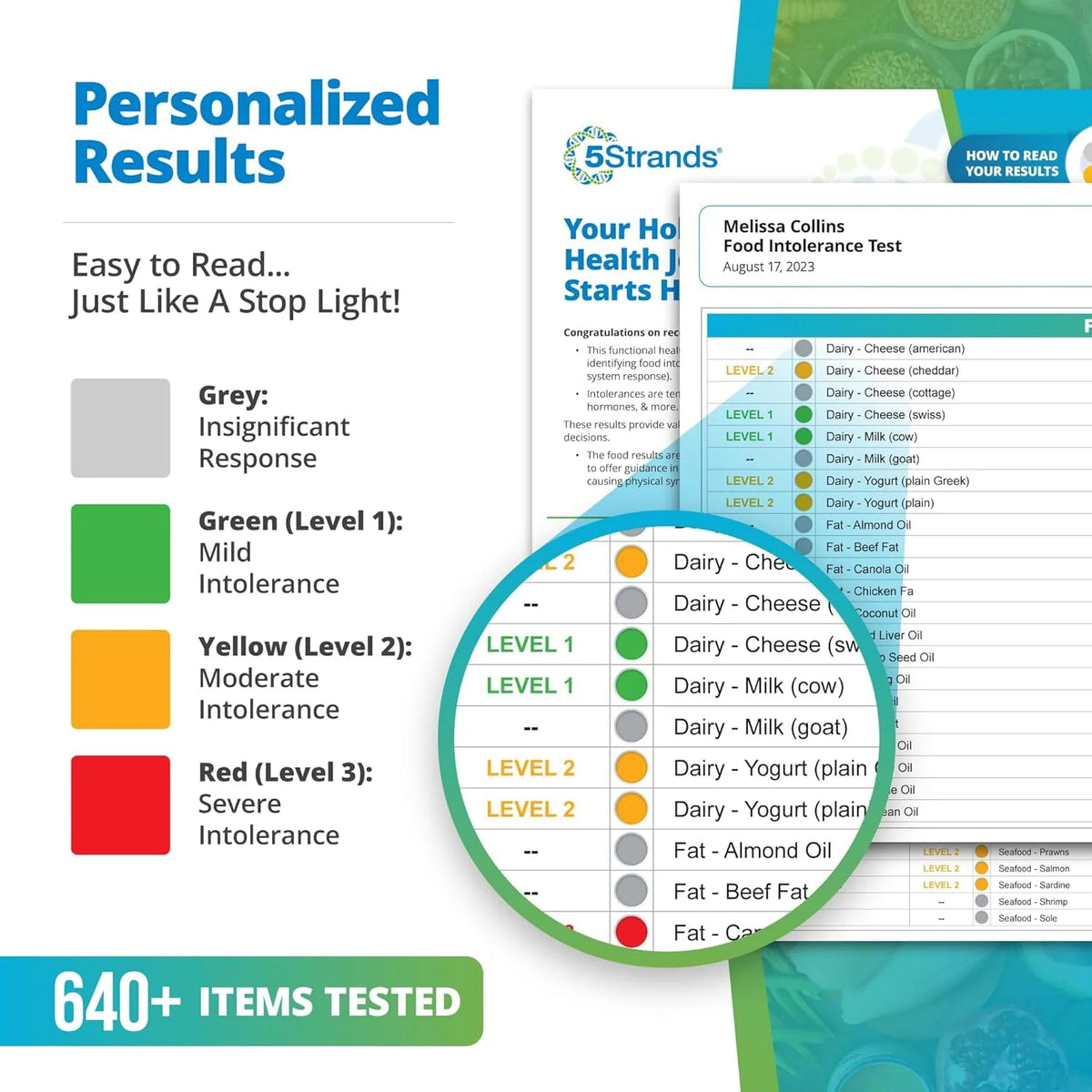 At Home Hair Collection Food Intolerance Test Kit S552942