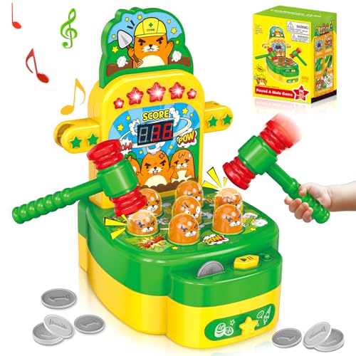 Arcade Whack Game Mole Mini Electronic Hammering Pounding Toy V962874